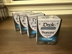 4 Box Lot of Sealed Ultra Pro Clear Deck Protector (Clear)-Free Shipping! - Image 1