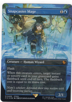 Snapcaster Mage (Borderless) (Chocobo Track Foil) Commander: Final Fantasy Foil - Image 1