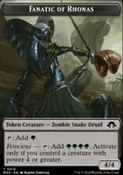 Fanatic of Rhonas Token Modern Horizons 3 Tokens (TMH3) 15 MTG Regular - Image 1