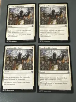 Swords To Plowshares X4 Battlebond NM Condition See Pics Front Back - Image 1
