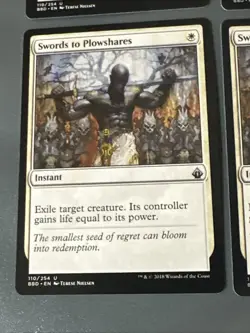 Swords To Plowshares X4 Battlebond NM Condition See Pics Front Back - Image 3