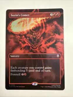 Sozin's Comet (0332) (Borderless) M Avatar: The Last Airbender 332 FOIL Near Min - Image 1