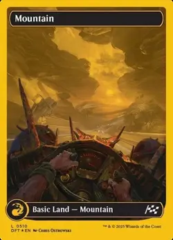 MTG Full Art Mountain First Place Foil - Aetherdrift - 0510 Basic Land - Image 1