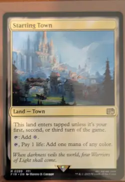 Starting Town 289 Rare Land MTG Final Fantasy NM+ - Image 1