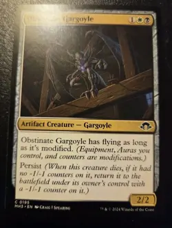 Obstinate Gargoyle 0195 Common Modern Horizons 3 Magic: The Gathering - Image 1