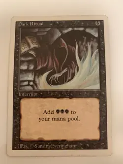MTG LP Dark Ritual Revised 3rd Edition Free Shipping In The US With Tracking - Image 1