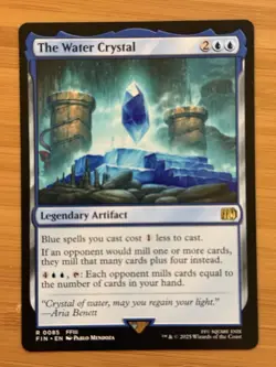 MTG The Water Crystal (FIN) Final Fantasy Regular Non Foil Rare 85 NM - Image 1