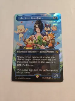 Lulu, Stern Guardian (Borderless) (Chocobo Track Foil) RARE FINAL FANTASY MTG - Image 1