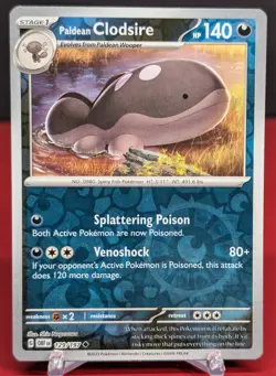 Pokemon Paldean Clodsire #129/197 Obsidian Flames Reverse Holo - Image 1