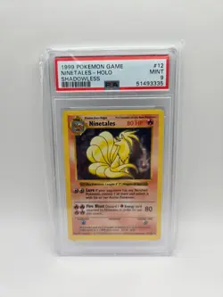 Pokemon PSA 9 Shadowless Ninetales Holo | 12 | Base Set WOTC Mint TCG - Image 1