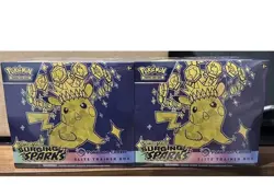Pokemon TCG Surging Sparks Pokemon Center Elite Trainer Box ETB New/Sealed x 2 - Image 1