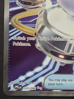 Pokemon TCG: Phantasmal Flames - Switch (123/094) Full Art Trainer Double Rare - Image 5