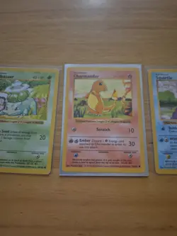 Pokemon Lot - Shadowless Charmander Squirtle And Bulbasaur - Shadowless Base - Image 3