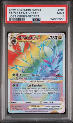 Giratina VSTAR - PSA 9 MINT - 2022 Pokemon Lost Origin - Full Art - #201 - Image 1