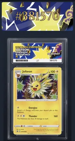 Pokemon Jolteon SWSH094 2021 Black Star Promo Sword & Shield ACE NEAR MINT 8 - Image 1