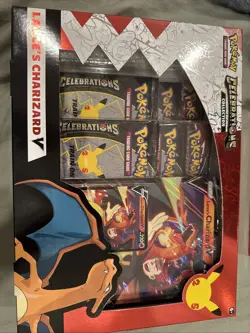Pokemon TCG Celebrations Collection Lance's Charizard V Box 820650101625 - Image 1