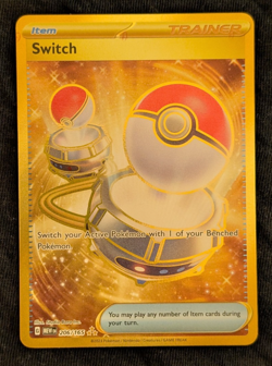 Pokemon - Switch 206/165 | Scarlet & Violet-151 | Holo Hyper Rare - Image 1