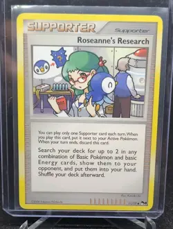 POKEMON TCG - Roseanne's Research - 11/17 POP *Series 8* Uncommon PROMO Trainer - Image 2