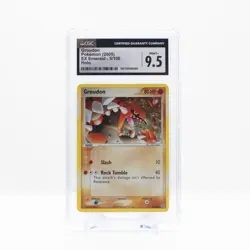 Pokemon Groudon #5 Holo EX Emerald 2005 - CGC 9.5 Mint+ - Image 3