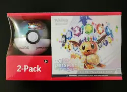 Pokemon TCG Prismatic Evolutions Elite Trainer Box ETB W/ Pokeball Tin *Pokeball - Image 1