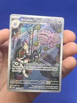 Pokemon Destined Rivals Team Rocket’s Weezing 199/182 Illustration Rare NM - Image 2