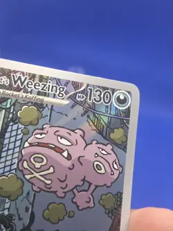 Pokemon Destined Rivals Team Rocket’s Weezing 199/182 Illustration Rare NM - Image 3
