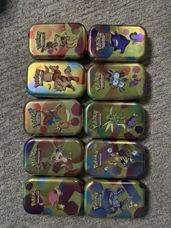 Pokemon TCG Pokemon 151 All 10 EMPTY Mini Tins - Image 1