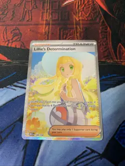 Pokemon TCG Lillie’s Determination 184/132 SIR Mega Evolutions NM/M - Image 1