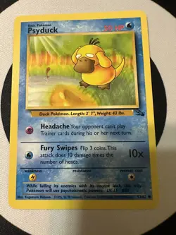 Pokemon TCG Psyduck Fossil 53 Regular 1st Edition Common - Image 1