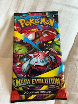 Pokemon TCG: LOT OF THREE Mega Evolution Sleeved Booster Pack - Image 2