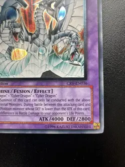 Cyber End Dragon - CRV-EN036 - Ultimate Rare - 1st Edition Yugioh Near Mint - Image 5