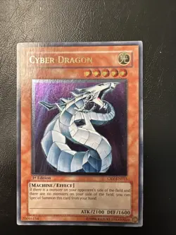 Yugioh Cyber Dragon 1st Edition Ultimate Rare CRV-EN015 - Image 1