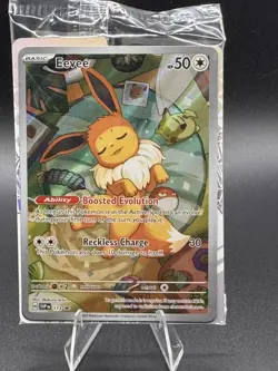 Eevee SVP 173 Scarlet & Violet Promo Card Holo Sealed with Dividers - Image 1