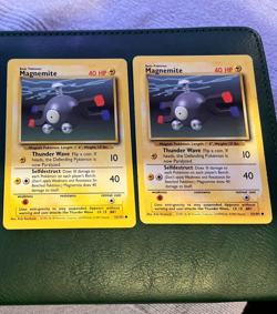 Magnemite Original Base Set 1999 53/102 Pokemon TCG WOTC Excellent Common card - Image 1