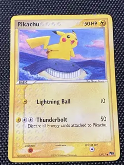 Pokemon TCG Pikachu 12/17 Non Holo POP 5 Series Pokemon Card LP/NM - Image 1