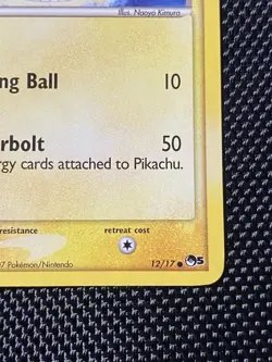 Pokemon TCG Pikachu 12/17 Non Holo POP 5 Series Pokemon Card LP/NM - Image 4