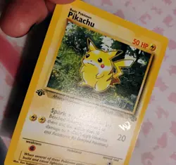 1999 Pokemon W Stamp 1st Edition Pikachu 60/64 Jungle Set WOTC Gold Promo Card - Image 3