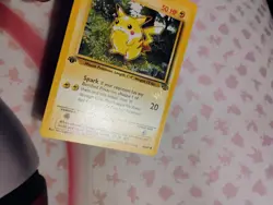 1999 Pokemon W Stamp 1st Edition Pikachu 60/64 Jungle Set WOTC Gold Promo Card - Image 4