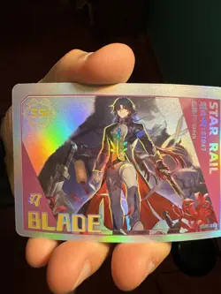 Honkai Star Rail Blade SSR-013 Holo Rare Goddess Story Anime Card - Image 1