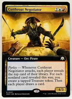 Cutthroat Negotiator (Extended Art) #127-Commander: March of the Machine-Regular - Image 1