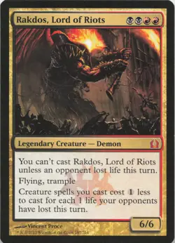 Rakdos, Lord of Riots M Return to Ravnica 187 - LP MTG - Image 1
