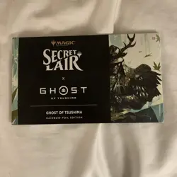 MTG Secret Lair x Playstation Ghost of Tsushima RAINBOW FOIL Edition SEALED - Image 1