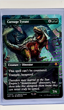 2023 MTG Magic the Gathering Special Guests LCI Borderless #10 Carnage Tyrant - Image 1