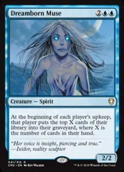 MTG Dreamborn Muse, Commander Anthology Vol. II, Heavily Played, English - Image 1