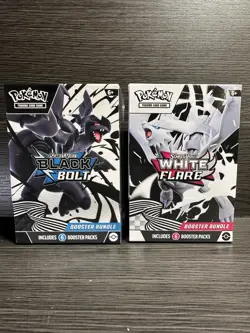 Pokemon TCG: Black Bolt and White Flare Booster Bundle | Lot Of 2 | Sealed - Image 1
