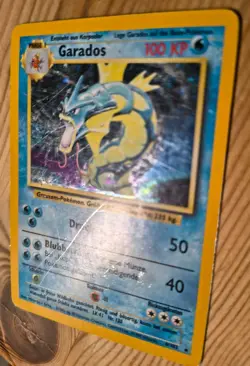 Pokemon TCG Garados Holo Base Set BS 6/102 Vintage Karte Deutsch, PLAYED - Image 2
