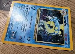 Pokemon TCG Garados Holo Base Set BS 6/102 Vintage Karte Deutsch, PLAYED - Image 3