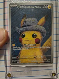 Pikachu with Gray Felt Hat Van Gogh Promo SVP #085 Pokemon Sealed - Image 2