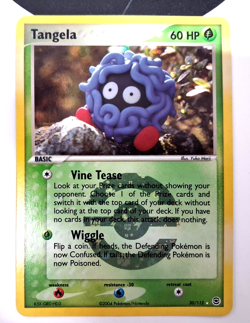 POKEMON TANGELA 30/112 FIRE RED & LEAF GREEN RARE POKEBALL HOLO PACKET TO SLEEVE - Image 1