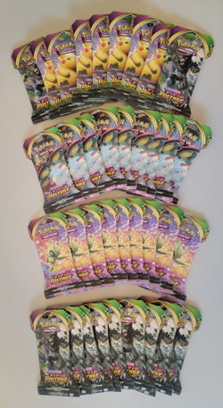 Lot of 36 Pokemon Vivid Voltage Sealed Sleeved Booster Packs - Random Pack Arts - Image 2